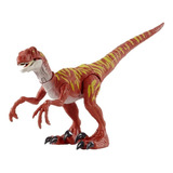 Velociraptor Rojo Dino Jurassic World Camp Cretaceous Mattel