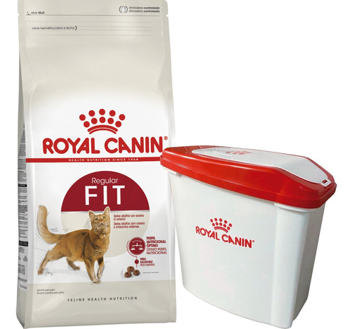 Royal Canin Fit 15 Kg + Tacho Contenedor / Mr Dog*