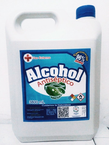 Alcohol Antiséptico Galón 96%