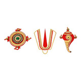 Pegatinas Decorativas Ganesh Ji Shubh Labh Shankh Chakra Nam