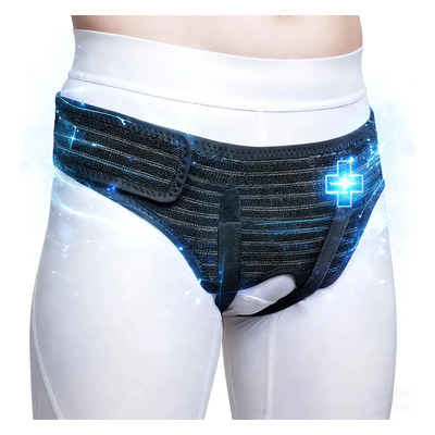 Faja Braguero Para Hernia Inguinal Soporte Ingle Bilateral,adecuado Para Caderas De 76 A 90 Cm.cinturón Para Hernia Del Intestino Delgado, Cinturón De Tratamiento Auxiliar. | Meses sin interés