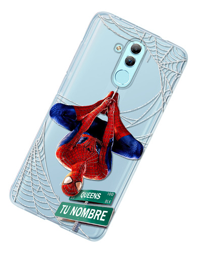 Funda Para Huawei Spiderman Tu Nombre Personalizado