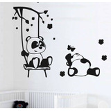 Vinilos Decorativos Infantiles Osos Panda Hamaca Arbol Osito