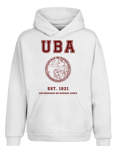 Buzo Canguro Universidad Nacional De Buenos Aires Uba Unisex