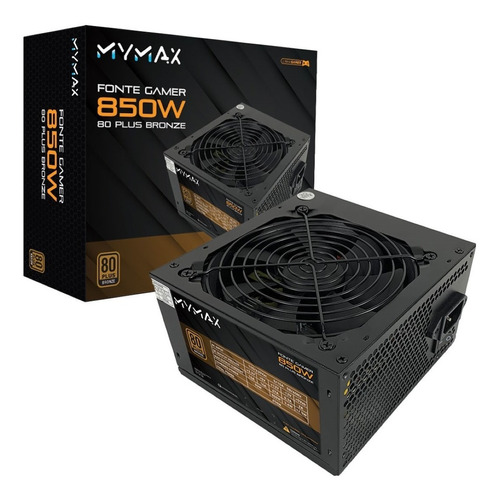 Fonte Atx Mymax 800w 80 Plus 80+ Bronze Pfc Ativo Sli K624 