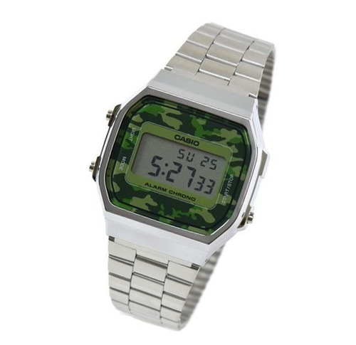 Reloj Casio Unisex A168wec-3d Tono Plateado