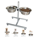 L&w Bros. Tazones Elevados Para Perros De Altura Ajustable C