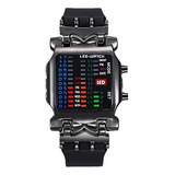 Reloj De Moda Para Hombre, Relojes Binarios Led Para Hombre,