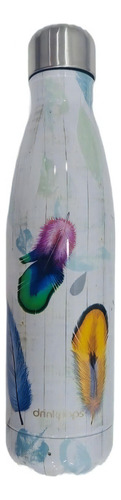 Botella Termica Acero Inoxidable Doble Capa Premium Color Hojas