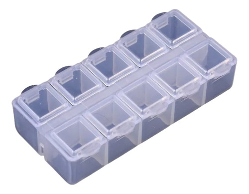 Caja Organizadora Mini 10 Divisiones De Plástico 9x4.5x2cm