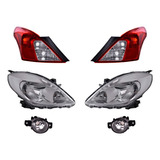 Paq Calaveras Y 4 Faros P/ Nissan Versa 2012/2014 Depo