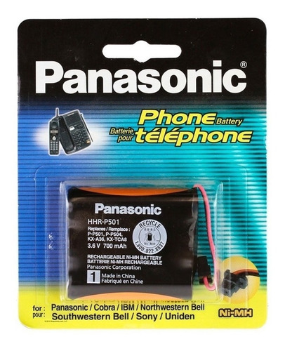 Bateria Panasonic P501 Nº1 Hhr Original 3.6v Ni-mh