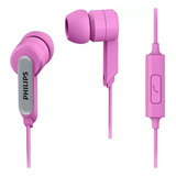 Auricular Philips She-1405 Con Microfono Manos Libres Rosa