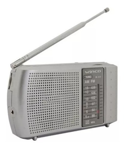 Radio Portatil A Pilas Am Fm Mano Winco W223