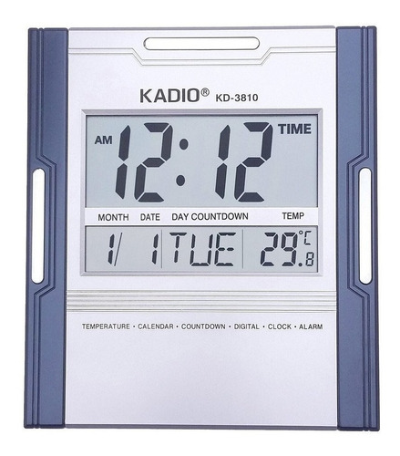 Reloj Digital Kadio De Pared O Mesa Con Temperatura Y Fecha