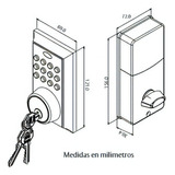 Cerradura Digital Phillips Pcd265 Negro