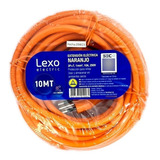 Alargador Simple Naranjo 10a 2p + T - 10 Mt Lexo