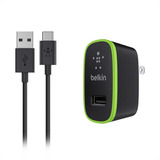 Cargador De Pared Usb Belkin 2.1 Amp Con Cable Usb-a A Usb-c