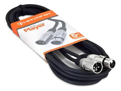 Cabo Microfone Balanceado Xlr(f) X Xlr(m) 5 Metros Hayonik