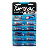 Rayovac Alcalina Aaa Cilíndrica Troquelado X10 Unidades