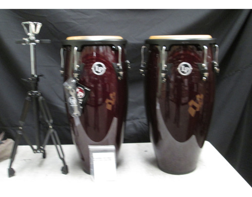 Set Congas Lp 11 Y 12  Dark Wood Lpa647-dw