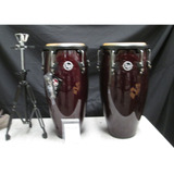 Set Congas Lp 11 Y 12  Dark Wood Lpa647-dw