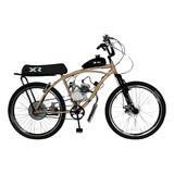 Bicicleta Bike Motorizada Banco Xr + Kit Motor 80cc Moskito Cor Bege Tamanho Do Quadro 17