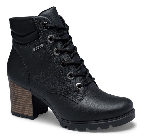 Bota Dakota Coturno Salto Tratorado Couro G9791 Preto