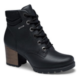 Bota Dakota Coturno Salto Tratorado Couro G9791 Preto