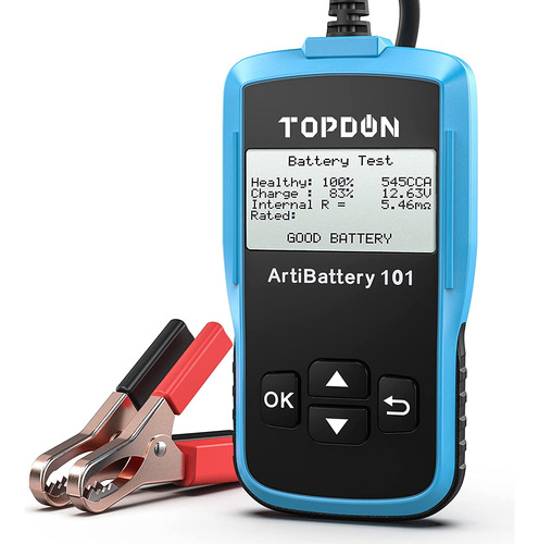 Comprobador De Baterías Automotrices Topdon Ab101 12v
