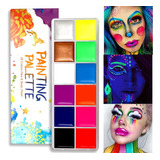 Pro Face Body Paint - Paleta Delineador De Ojos Al Oleo, Pal