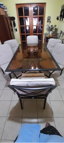 Juego De Jardín Aluminio Con Almohadones 