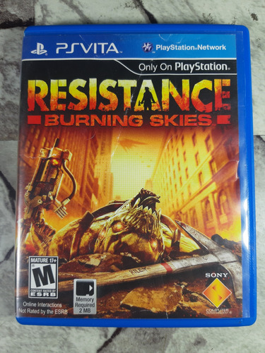 Juego Resistance Burning Skies Ps Vita Usado 