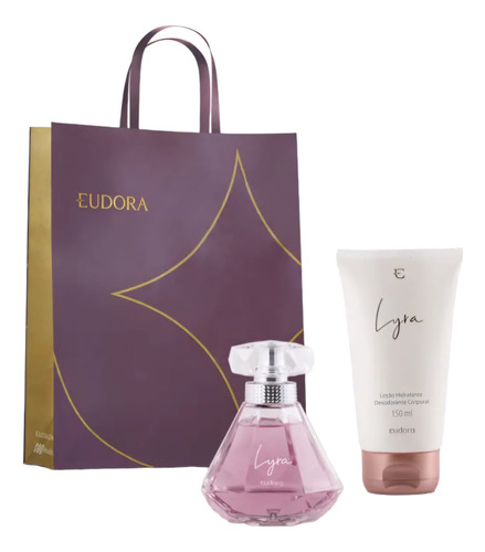 Kit Lyra Deo Colônia 75ml + Loção Hidratante 150ml Eudora