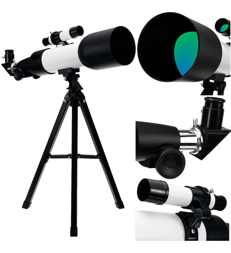 Telescópio Profissional Astronômico 90x Refrativo 60mm Pro