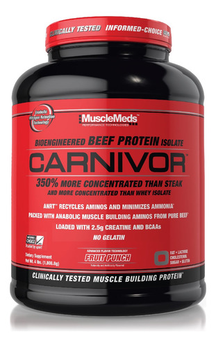 Musclemeds Carnivor Proteina Carne 3.67 Lbs Fruit Punch