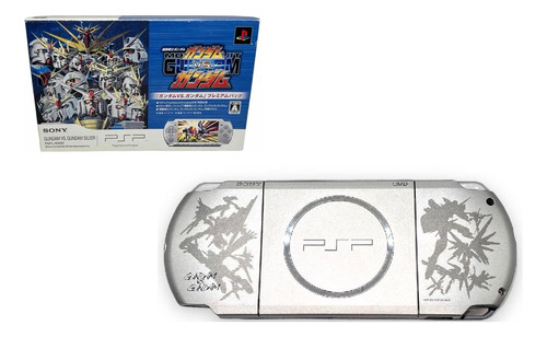 Console Sony Psp-3000 Gundam Vs Gundam Silver Limited Edition
