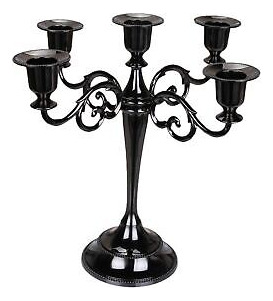 Mmexper 5-candle Metal Candelabra Centerpiece Candle Sta Ssb