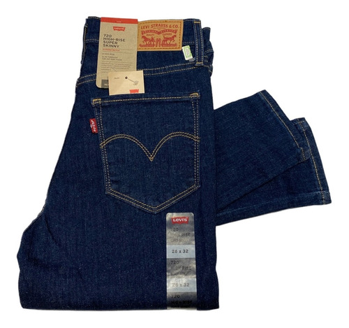 Pantalón Levis 720 High Rise S. Skinny Azul Oscuro Mujer