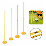  Pack X4  Bastón Varilla  Pole Slalom Con Base 1.50mtrs 