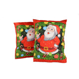 Funda Cojín Forro Almohada De Navideño Papá Noel Santa Claus