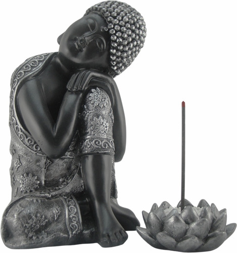 Buda Tibetano Hindu C/ Porta Incenso Flor De Lotus - Vela
