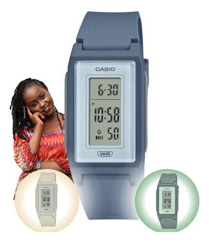 Relógio De Pulso Casio Feminino Quadrado Digital Lf-10wh
