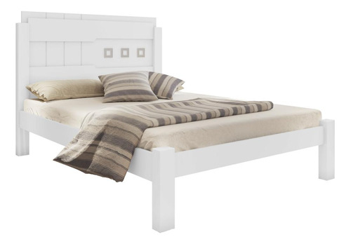 Cama Casal Letícia Branco