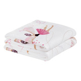 Manta Cobertor Solteiro Infantil Bailarina 1,50x2,20 Bouti 