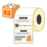 Pack X3 Etiquetas Xp-470b Para Mercado Full Bulto 8 X 5cm