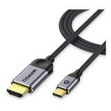 Cable Adaptador Usb Tipo C A Hdmi 4k 1.2 Mts Thunderbolt 3