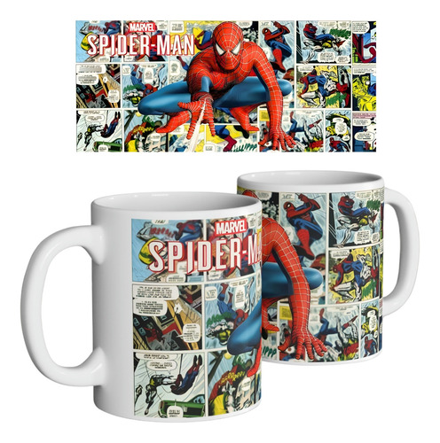 Mug Taza Spiderman Marvel Comics | Pocillo Superhéroes #2