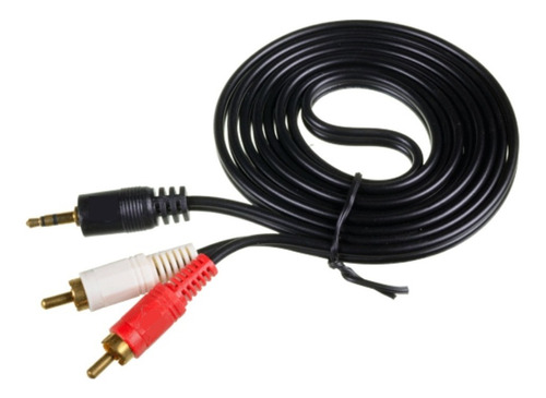 Cable Mini Plug 3.5mm Estereo A 2 Rca Mono 3 Mts Pc Parlante