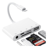 Lector De Tarjetas Sd Adaptador De Cámara Usb Para iPhone, 5